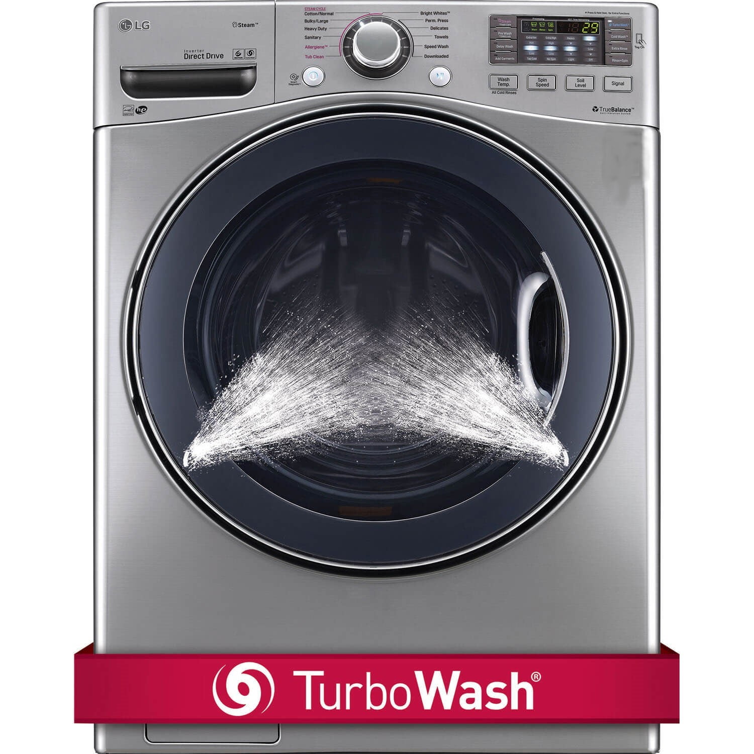 lg 4.5 cu ft ultra large capacity turbowash washer wm3770hva