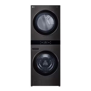 Black LG DD Turbo Steam Wash Tower at New Country Appliances