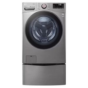 Gray LG Turbo Wash Steam AI Washer WM3850HWA at New Country Appliances
